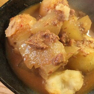 大根とジャガイモの韓国風煮物